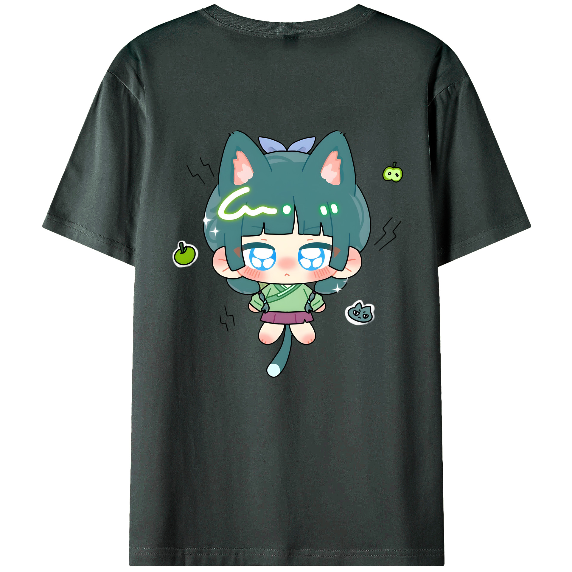 （画像用） 薬屋のひとりごと The Apothecary Diaries 綿100％ メンズ半袖Tシャツ（バックプリント） 通気性